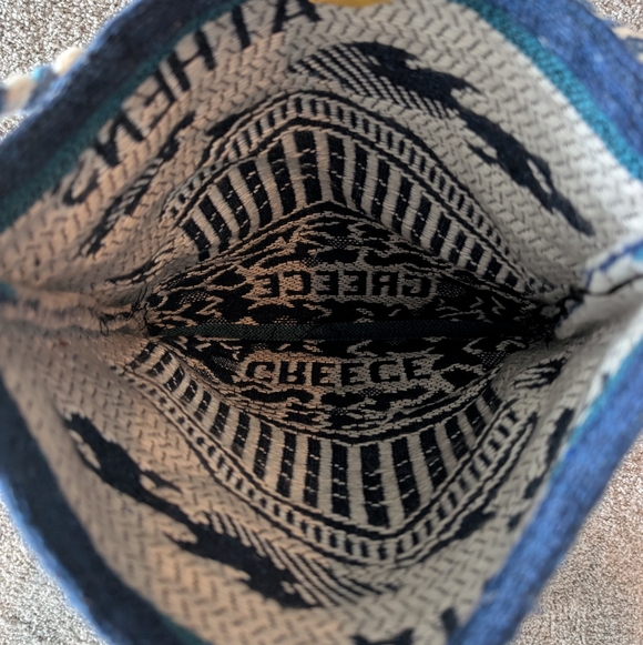 Blue and White Athens Greece Souvenir Bag - Picture 4 of 4